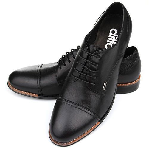 Стильные мужские туфли DITTO 886 - классическая модель черного цвета