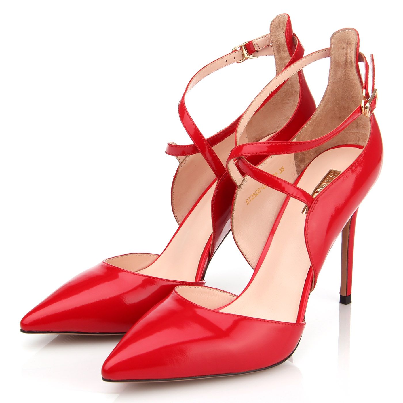 Оригинальные красные туфли женские